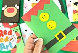 Diy Card Ideas 5 Minute Crafts Super Simple Elf Christmas Card Diy 5 Minute Card Making