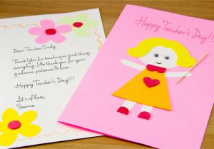 Diy Card Ideas for Teachers How to Make A Homemade Teacher S Day Card 7 Steps with