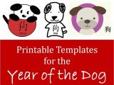 Diy Chinese New Year Card Kids Crafts for Chinese New Year Printable Dog Templates