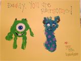 Diy Father S Day Card From toddler Disney Monsters Inc Diy Father S Day Card D with Images