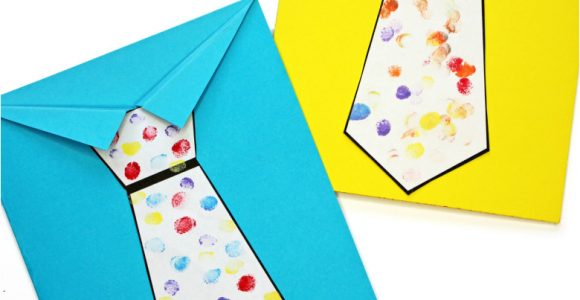 Diy Father S Day Card From toddler Father S Day Tie Card with Free Printable Tie Template