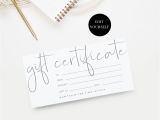 Diy Gift Card Holder Template Diy Gift Certificate Template Gift Voucher Certificate
