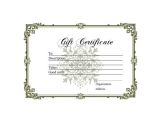 Diy Gift Certificate Template 9 Homemade Gift Certificate Templates Free Sample