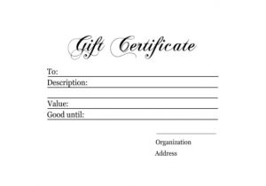Diy Gift Certificate Template 9 Homemade Gift Certificate Templates Free Sample