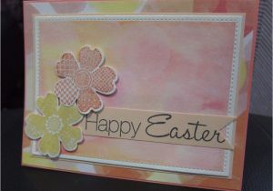 Diy Handmade Greeting Card Kits Diy Stampin Up Happy Easter Watercolor Bokeh Flower