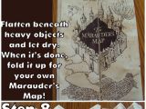 Diy Harry Potter Birthday Card Diy Hary Potter Marauders Map Tutorial and Printable From