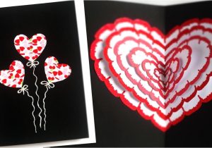 Diy Heart Pop Up Card Pop Up Heart Card Easy Handmade Greeting Card Diy Pop Up