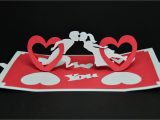 Diy Heart Pop Up Card Valentine S Day Pop Up Card Twisting Hearts Tutorial