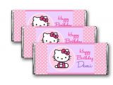Diy Hello Kitty Invitation Card Hello Kitty Birthday Baby Shower Favor Tags Candy Labels