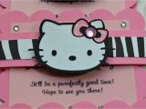 Diy Hello Kitty Invitation Card Hello Kitty Birthday Party Invitations with Images Hello