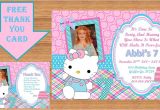 Diy Hello Kitty Invitation Card Hello Kitty Invitation Hello Kitty Birthday Hello Kitty