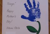 Diy Mother S Day Card Printable Happy Mother S Day Diy Handprint Flowers Mothers Day