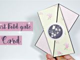 Diy Napkin Fold Card for Scrapbook Ca Mo Hacer Una Twist Gate Fold Card O Tarjeta Oblicua Fa Cil