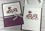 Diy Napkin Fold Card for Scrapbook Painted Poppies Stampin Up Cards Stamping Up Cards