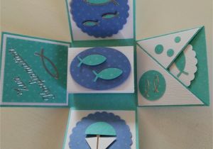 Diy origami Gift Card Holder Explosionsbox Konfirmation Karten Basteln Kommunionkarten