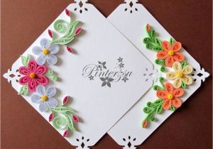 Diy Paper Quilling Greeting Card Miniature Cards by Pinterzsu Paper Quilling Designs
