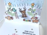 Diy Pop Up Christmas Card Lawn Fawn Intro Everyday Pop Ups Stitched Hillside Pop Up