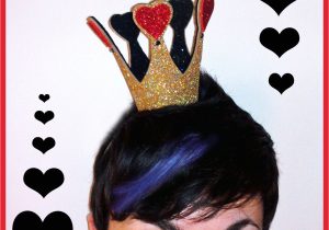 Diy Queen Of Hearts Card Crown Queen Of Hearts Sparkle Crown Mini Crown Princess Alice