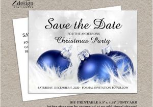 Diy Save the Date Cards Templates Save the Date Christmas Party Template Free Invitation
