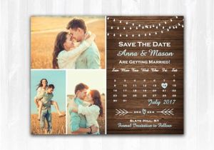Diy Save the Date Magnets Template Rustic Save the Date Magnet or Card Diy Printable Digital File