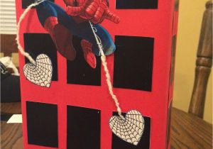 Diy Valentine S Day Card Box Spiderman Valentine S Day Box Homemade Valentine Boxes