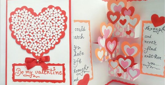 Diy Valentines Pop Up Card Diy Pop Up Valentine Day Card How to Make Pop Up Card for