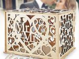 Diy Wedding Card Box with Lock Lutani Wedding Money Box with Lock for Cards Diy Wedding Card Box Wedding Gift Boxes for Baby Showers Anniversary Party Decorations Natural