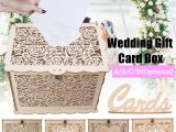 Diy Wooden Wedding Card Box Details About Diy Wooden Wedding Card Box with Lock Money Gift Rustic Box for Wedding Party