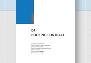 Dj Booking Email Template Electrical Contract Template Download 246 Contracts In