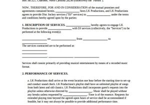 Dj Contracts Templates Dj Contract 20 Download Documents In Pdf Google Docs
