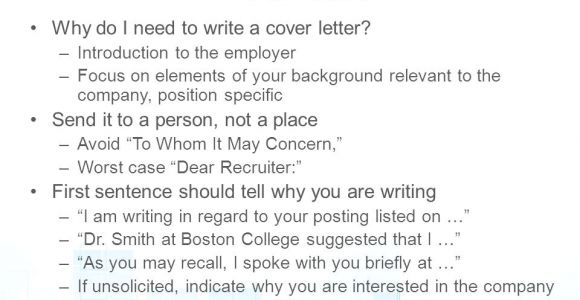 Do I Need to Write A Cover Letter Resume Writing Workshop Creating A Winning Resume Ppt