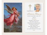 Do You Send A Thank You Note for A Mass Card Funeral Prayer Card Lord Send Your Angels Zazzle Com