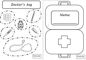 Doctor Bag Craft Template Aistear at the Doctors Mash Ie