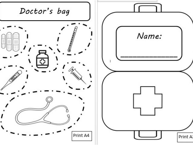 Doctor Bag Craft Template Aistear at the Doctors Mash Ie williamson ga us