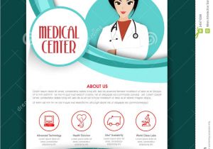 Doctor Brochure Template Free Medical Center Template Brochure or Flyer Stock Photo