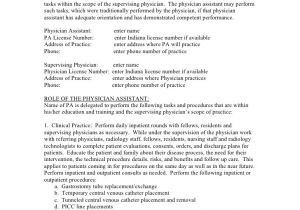 Doctor Patient Contract Template Sample Agreement for A Pa with Prescriptive Authority