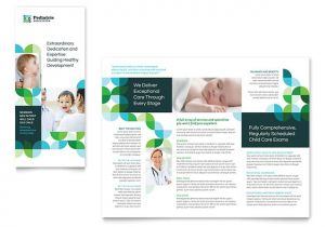 Doctor's Office Brochure Template Pediatric Doctor Tri Fold Brochure Template Design