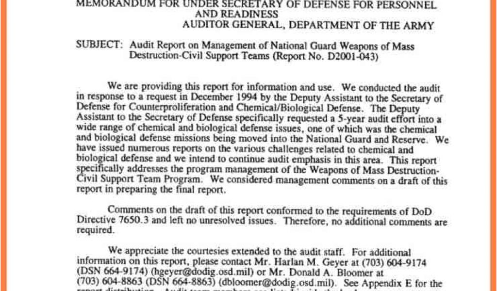 Dod Memo Template 8 Department Of Defense Letterhead Template Company