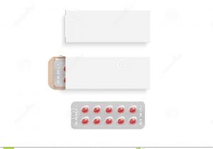Does Blank Card Work with Pills Blank White Pill Box Design Mockup Set 3d Illustration