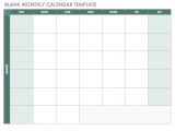 Does Word Have A Calendar Template Free Blank Calendar Templates Smartsheet