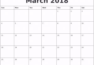 Does Word Have A Calendar Template March 2018 Calendar Word Document Printable