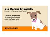 Dog Business Card Templates Free Dog Walking Business Double Sided Standard Business Cards