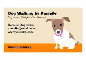 Dog Business Card Templates Free Dog Walking Business Double Sided Standard Business Cards