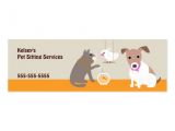 Dog Business Card Templates Free Pet Sitting Services Double Sided Mini Business Cards