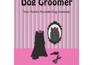 Dog Grooming Flyers Template Dog Grooming Flyer Can Be Personalized Custom Zazzle