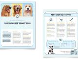 Dog Grooming Flyers Template Pet Grooming Service Flyer Word Template Publisher