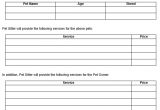 Dog Sitting Contract Template Pet Sitting Contract Template
