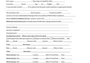 Dog Sitting Contract Template Pet Sitting Instruction Template Free Oc Dog Walking and