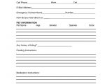Dog Training Contract Template Pet Sitting Instruction Template Free Pet Sitting