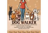 Dog Walker Flyer Template Free Dog Walker Dog Walking Advertising Template Flyer Zazzle